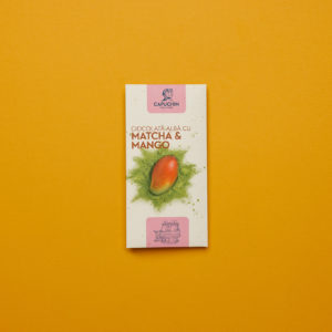 Ciocolată Artizanală Albă cu Mango și Matcha